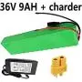 Batterie Li-ion 36V 9Ah pour Vélo Électrique, avec Chargeur + BMS, pour Moteurs de 250W à 800W. Batterie Li-ion 36V 9Ah pour Vélo Électrique, avec Chargeur + BMS, pour Moteurs de 250W à 800W.