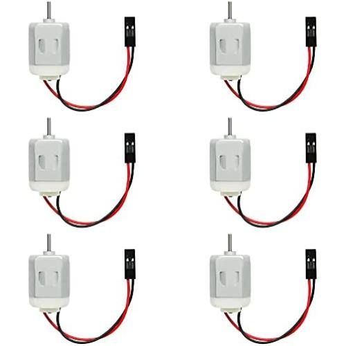 Moteur Hobby DC Miniature 1V-6V Type 130 pour Arduino (Lot de 6 PCS) EK1894 Moteur Hobby DC Miniature 1V-6V Type 130 pour Arduino (Lot de 6 PCS) EK1894