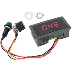 YWBL-WH Motor Governor,Motor Speed Controller CCM5D PWM Speed Controller Digital Display Motor Governor 6V 12V 24V Adjustable Stepless Speed Controller with Gasket +Nut DC 6V-24V 6A
