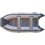 Newport Vessels 11ft 9in Baja Inflatable Dinghy Boat Transom Sport Tender - 6 Person - 20 Horsepower USCG Rated, White/Gray, (20M1000020)