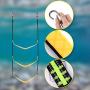 AIEX Boat Ladder, Boat Rope Ladder 3 Step Boat Rope Ladder Removable for Inflatable Boat Kayak Motorboat Canoeing