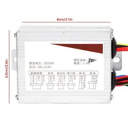 Brushed Controller, 24V 500W Electric Bicycle Scooter E-Bike Motor Brushed Speed Controller Box with Handle Throttle Grip