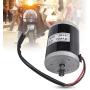 Brushed Motor, MY6812 12V 120W High Speed Small Brush Motor with Belt Pulley Electric Scooter E Bike Accessory
