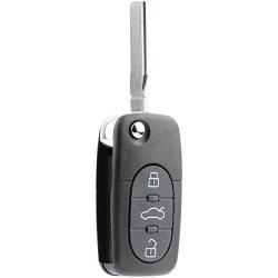 Replacement Keyless Entry Remote Flip Key Fob fits 1998 1999 2000 2001 VW Beetle, Golf, Jetta, Passat (HLO1J0959753F)