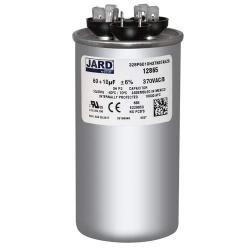 Motor Dual Run Capacitor Round 60 10 uf MFD 370 Volt VAC 12865