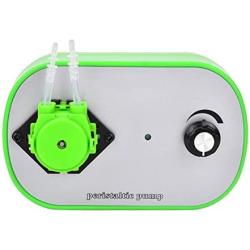 G628-1 Peristaltic Liquid Pump Variable Speed Dosing Pump with 12V DC motor 100-240V Power Supply for Aquarium Lab Analytic((G628-1-3) US Plug)