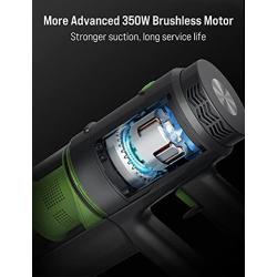 TOPPIN Cordless Stick Vacuum Cleaner - Perfect for Deep Clean Pet Hair, 24kPa Strong Suction, 40min Runtime, 8 in 1 Cordless Handheld Vacuum with Detachable Battery, 350W Brushless Motor
