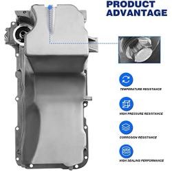 Engine Oil Pan and Drain Plug Replacement for Chevrolet Silverado Suburban Express Tahoe GMC Sierra Yukon Cadillac