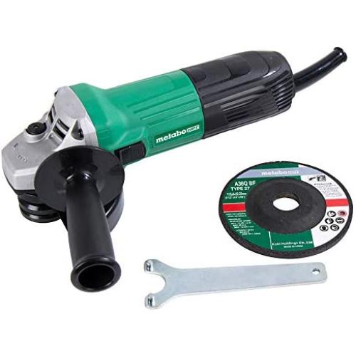 Metabo HPT Angle Grinder, 4-1/2-Inch, 5.1-Amp Motor, Small Grip Diameter, 4 Lbs (G12SS2)