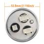 HUAREW 45 5 Capacitor 45+5 uF MFD 370/440 VAC CBB65 Dual Run Start Round Capacitor for Condenser Straight Cool or Heat Pump Air Conditioner or AC Motor and Fan Starting