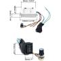 QWORK DC Motor Speed Controller, 20A 1200W PWM Control Industrial Motor Speed Controller for DC Brushed Motor DC Lamp Brushed Motor Driver Control Module DC 9V-60V 12V 24V 36V 48V 60V