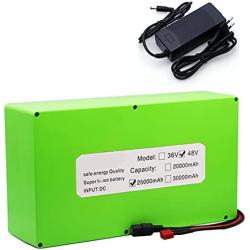 YUWYP 48V Battery 48V 25ah 18650 Lithium ion Battery Pack 48V 25AH Electric Bike Battery for 48V 500W 750W 1000W Motor