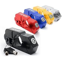 Motorcycle Grip Lock Handlebar Throttle Security Lock Anti-Theft Scooters with 2 Keys fit for ATV Motorcycles Dirt Street Bike (Black)