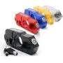 Motorcycle Grip Lock Handlebar Throttle Security Lock Anti-Theft Scooters with 2 Keys fit for ATV Motorcycles Dirt Street Bike (Red)