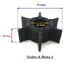 Boat Motor Water Pump Impeller 6H3-44352-00 697 18-3069 for Yamaha Mariner Outboard Sierra 18-3069 Boat Motor Engine