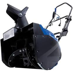 Snow Joe SJ623E 18-Inch 15-Amp Electric Single Stage Snow Thrower w/Headlights, Motor & Southwire Outdoor Cord-12/3 American Made SJTW Heavy Duty 3 Prong Extension Cord, Yellow, 100 Feet