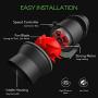 iPower Quiet 6” Inline Duct Fan with Speed Controller - Ventilation Exhaust Fan for Heating Cooling Booster, Grow Tents