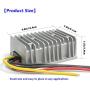 QJFCare Waterproof DC Buck Converter Voltage Regulator 36V 48V Step Down to 12V 30A 360W Adjustable Power Converter Transformer for Golf Cart, Car ,Vehicle