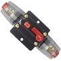 WOHHOM 100A/150A Audio Circuit Breaker Auto Car Stereo Inline Fuse Holders Inverter, Manual Reset 12V-24V DC for Automotive Marine Boat Audio System Protection (150A)