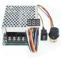 tatoko DC Motor Speed Controller 10V-55V 12V 24V 36V 40A Stepless DC Motor Speed Controller with Forward-Brake-Reverse Switch,Ajustable Potentiometer &Digital Display
