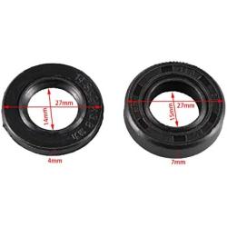 UAUS 2pcs Oil seal For 49cc 50cc 66cc 80cc 2 Stroke Engine Motorized Bike