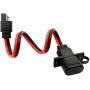Apoi SAE Solar Power Socket Sidewall Port,Weatherproof SAE Quick Connect Solar Panel Mount Universal Flush 12AWG SAE Extension Cable-Mountable Connector [Male to Male]
