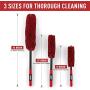 Orion Motor Tech 3pc Car Wheel Rim Cleaning Brush Set | Cleaning Kit for Bike Truck and Car Wheel Hubs and Tires | 3 Brush Wheel Cleaning Set for Car Detailing with 8
