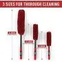 Orion Motor Tech 3pc Car Wheel Rim Cleaning Brush Set | Cleaning Kit for Bike Truck and Car Wheel Hubs and Tires | 3 Brush Wheel Cleaning Set for Car Detailing with 8