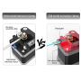 Creality Ender 3 Metal Extruder Kit with 42-40 Stepper Motor, 3D Printer Parts Aluminium Alloy Filament Feeder Bowden Extruder and 42-40 Stepper Motor for Ender 3 V2/Ender 3 Max/Ender 3 Pro (Black)