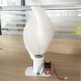 CHIXIA Micro DC Motor DIY Windmill Model Vertical Axis Wind Turbine Generator with Small LED Lights-White 10w (y5wog-001)