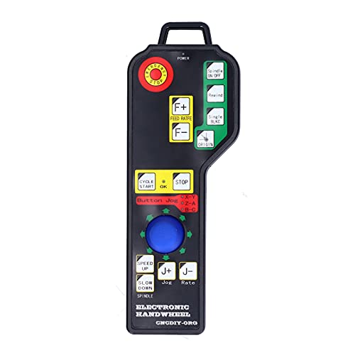 Wireless Electronic Handwheel 6-Axis Controller USB Handle Handheld Electronic Equipment for Mach3 System Handwheel Manual Pulse Generator Mach Controller USB Handwheel Controller