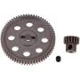 Vehicles-OCS Steel Diff Main Gear 64T & Motor Pinion 21T for Occus 94111 1/10 RC Truck Car