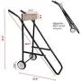 LEADALLWAY Outboard Boat Motor Stand Carrier Cart Dolly Storage Pro Heavy Duty Multi Purposed Engine Stand