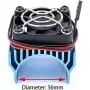 RC Brushless Motor Heatsink with Cooling Fan 540 3650 3660 3670 Motor Heat Sink Cover RC Parts for Remote Control RC Car Truck Buggy Crawler