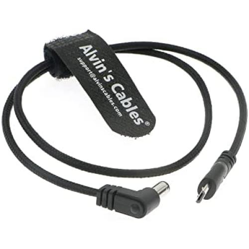 Alvins Cables Motor Flexible Power-Cable for Tilta-Nucleus-Nano Micro USB to 2.1 DC Barrel Right Angle