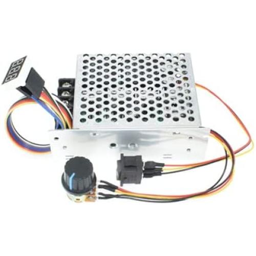 NB PWM DC Motor Speed Controller, DC10-55V60A with Forward-Brake-Reverse Switch, Ajustable Potentiometer & LDE Digital Display