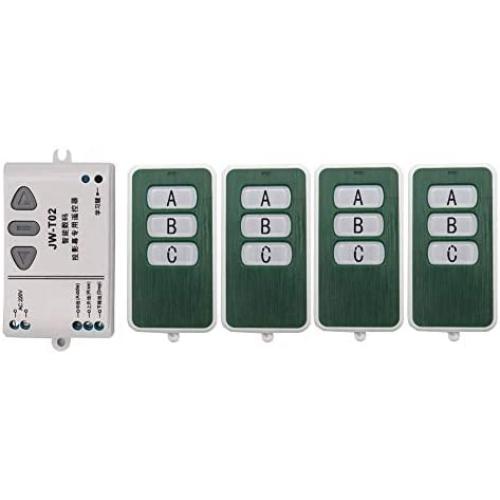Calvas AC 220V Motor RF Wireless Remote Control Switch 220V UP&DOWN 4PCS Remote controller Motor Forwards Reversing Remote Switch