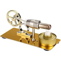 NC Hot Air Stirling Engine Model Toy Micro Engine Generator Motor Toy Physics Gift