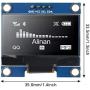 Alinan 2pcs OLED Display Module I2C 4pin 128X64 1.3 Inch Display Module SSD1106 White for R3 STM