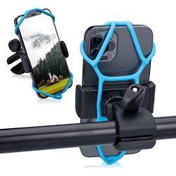 COTORPAZ Bike Phone Mount Universal - Upgraded Motorcycle Phone Holder 360° Rotatable Road Bicycle ATV Scooter Handlebar Black Adjustable