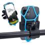COTORPAZ Bike Phone Mount Universal - Upgraded Motorcycle Phone Holder 360° Rotatable Road Bicycle ATV Scooter Handlebar Black Adjustable
