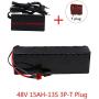 FREEDOH 48V 15Ah Electric Bicycle Battery Pack 13S 3P 21700 E-Bike Lithium Battery for Within 1000W Electric Scooters Electric Tricycles Electric Motorcycles with 20A BMS + Charger