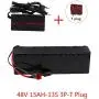 FREEDOH 48V 15Ah Electric Bicycle Battery Pack 13S 3P 21700 E-Bike Lithium Battery for Within 1000W Electric Scooters Electric Tricycles Electric Motorcycles with 20A BMS + Charger