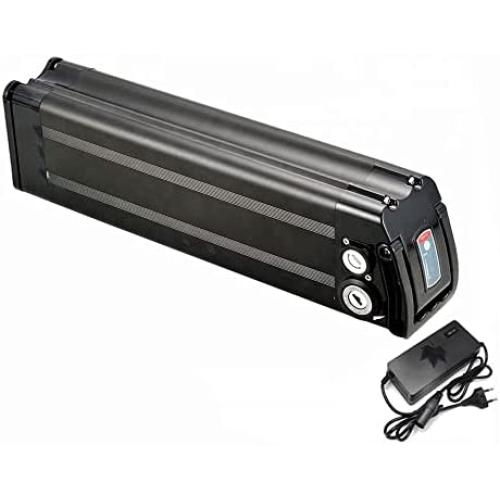 Jieoto Ebike Battery 36V 15AH/20AH 48V 12.5AH/15AH Lithium Battery Pack with Charger and Safety Lock for Folding Bike, Electric Bike 250W 300W 350W 500W 750W 1000W Motor