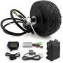 4 inch Motor Wheel Kit for Small Scooter 200W Brushless Gearless Hub Motor Diameter 105mm White Screen Display