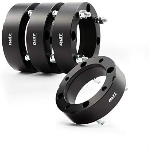 Orion Motor Tech 4x156 ATV Wheel Spacers 2 inch Black Wheel Spacer Kit Compatible with Polaris Ranger Polaris RZR XP 1000 Polaris RZR, 50mm Wheel Spacer Kit with 12x1.5 Studs, Set of 4