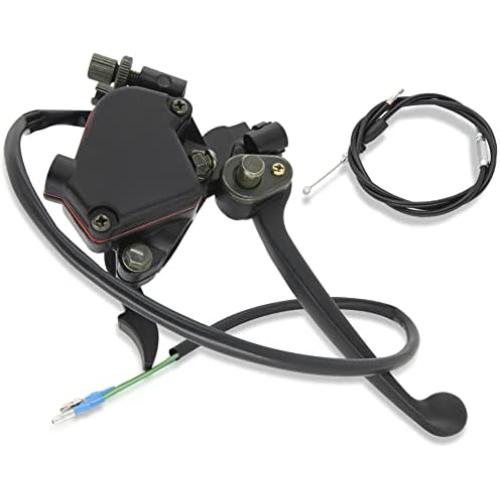 Rain King 78 22mm Thumb Throttle Brake Lever Controller Compatible for 50cc 90cc 150cc 250cc ATV Quad Roketa Taotao Sunl Kazuma Go Kart 110 Atv Thumb Throttle Duel Brake with Throttle Cable