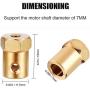 4PCS Synchronous Synchron Motor Turntable Motor Electric Synchron Motor For Cup Turner,cuptisserie,Tumbler Cup Rotator with 7mm Flexible Coupling 50/60Hz AC100~127V CCW/CW 4W(2.5-3R)