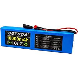 Jieoto 36V Lithium-ion Battery 10AH E-Bike Battery Pack for Electric Bike Scooter Tricycles Electric Wheelchairs 200W 250W 350W 500W Motor with 2A Charger and 20A BMS