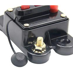RKURCK 60 Amp Circuit Breaker with Manual Reset 12V-24V DC Surface Mount for Trolling Motor Auto Marine Boat Car Stereo Audio Speaker Resettable Fuse 60A